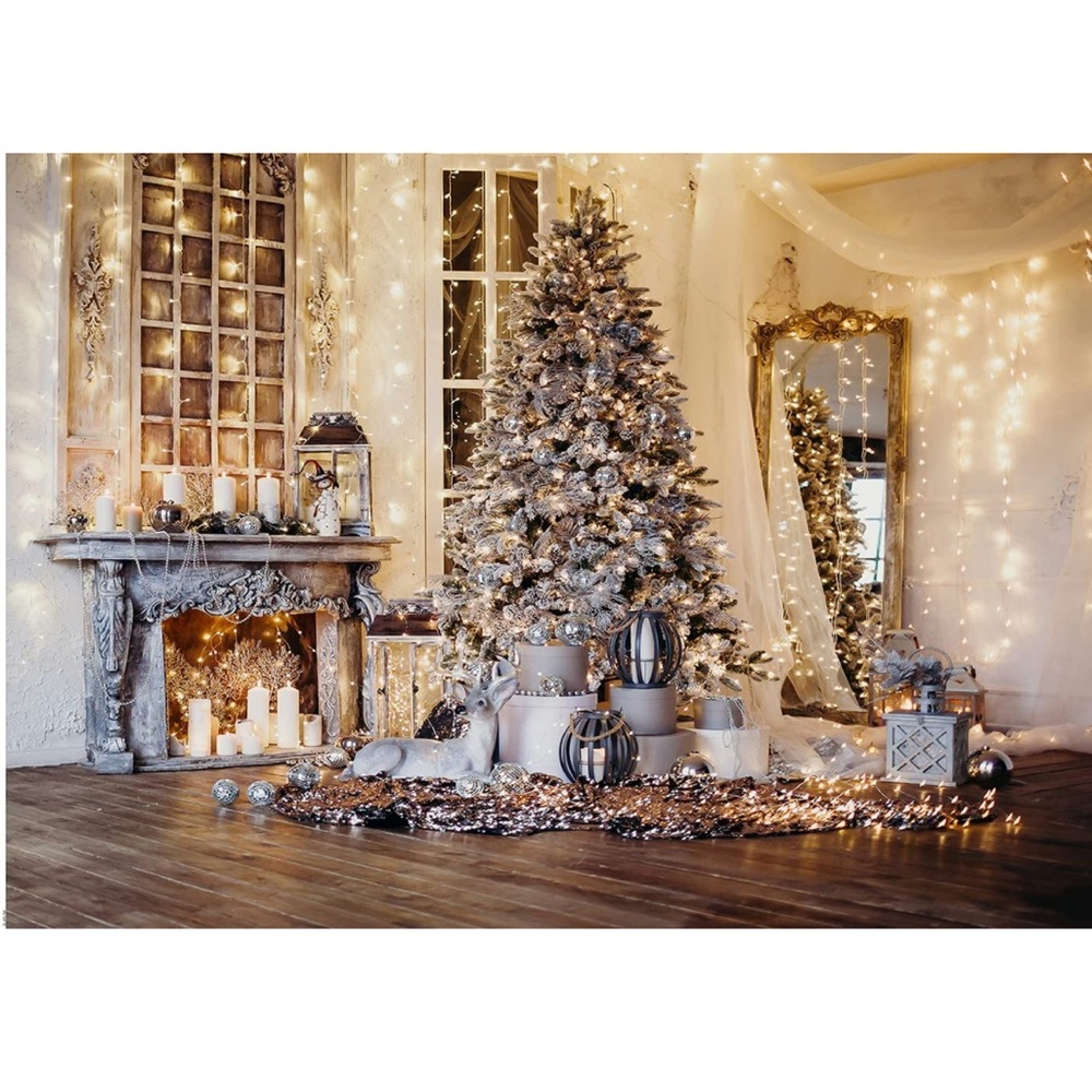 Like new-Holiday tree backdrop